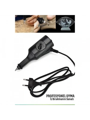 ® Elektrikli Gravür Kalemi – Metal, Cam, Ahşap İçin Profesyonel Oyma Aleti