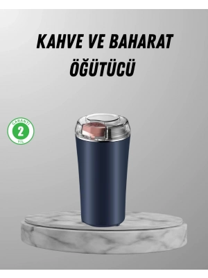 ® Elektrikli Kahve ve Baharat Öğütücü – Güçlü Motor, Paslanmaz Çelik Gövde, Kolay Temizlik