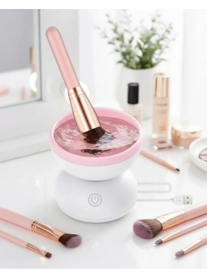 ® Elektrikli Makyaj Fırçası Temizleyici USB ile Çalışan Otomatik Fırça Yıkama Makinesi