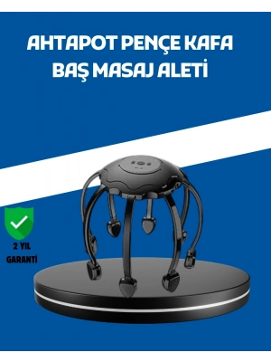 ® Elektrikli Saç Derisi Masaj Aleti Çok Noktalı 8 Kollu Titreşimli Masaj