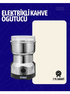 ® Elektrikli Sessiz Kahve Öğütücü | Çok Fonksiyonlu, 200W, AB Fişli, Kolay Temizlenir
