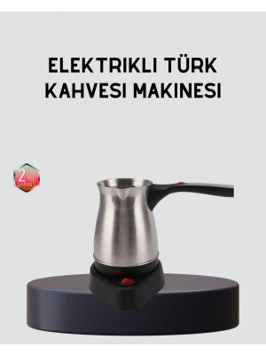 ® Elektrikli Türk Kahvesi Cezvesi 800W Kablosuz Döner Tabanlı