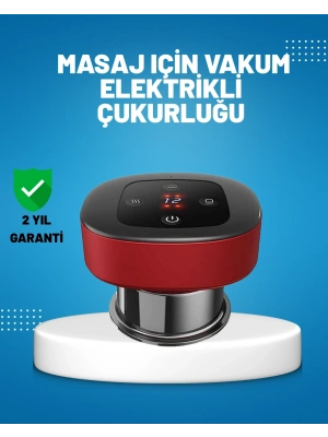 ® Elektrikli Vakumlu Çukurluk Masaj Aleti Isıtmalı ve Kırmızı Işıklı Terapi Seti
