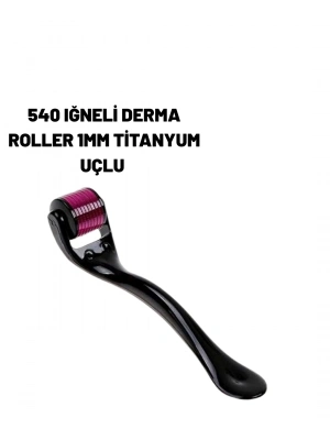 ® Ev Tipi Mikro İğneli Cilt Bakım Aleti – 1 mm Titanyum Roller