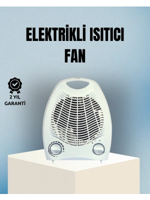® Fanlı Elektrikli Isıtıcı – 3 Kademeli Isı Ayarı ve Güvenli Kullanım
