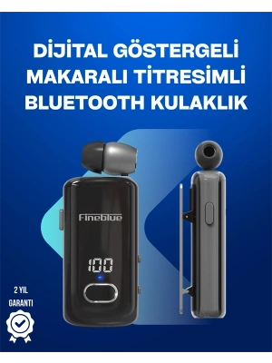 ® Fineblue F580 – Klipsli Bluetooth Kulaklık, Gürültü Engelleyici, Uzun Pil Ömürlü
