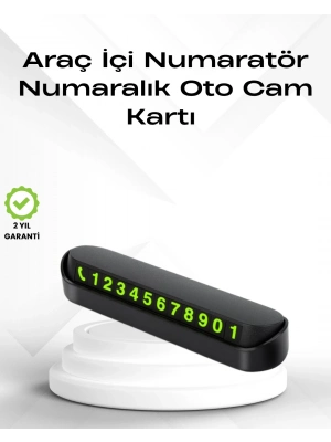 ® Fosforlu Işıltı ile Araç İçi Telefon Numaratörü – Güvenli Parkın Anahtarı