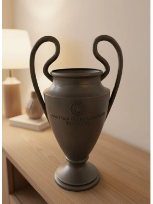 ® Füme Kupa 25cm UEFA Model Dekoratif Ödül Biblosu