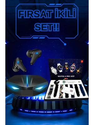 ® Gamer Kulaklık ve Çok Kordonlu Akıllı Saat Gürültü Önleyici GPS Desteği