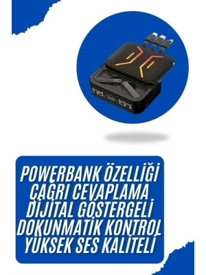® Gaming Bluetooth Kulaklık Dahili Powerbank Kablolu Düşük Gecikmeli Bluetooth 5.2