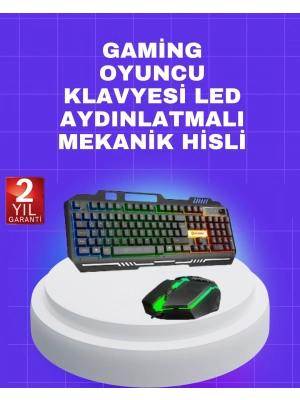 ® Gaming Klavye Mouse – Çatışmasız Tuş, Hızlı Tepki Süresi