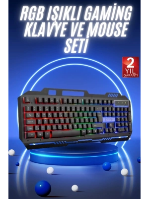 ® Gaming Oyuncu Klavyesi Led Aydınlatmalı Mekanik Hisli