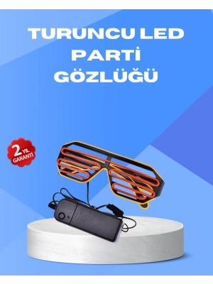 Gece Eğlencelerine Özel Renkli LED Işıklı Gözlük