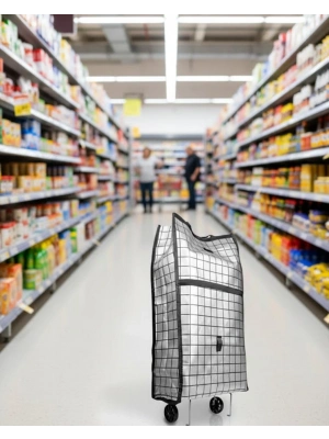 ® Geniş Hacimli Tekerlekli Pazar Çantası Dayanıklı ve Ergonomik