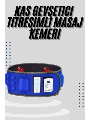 ® Göbek İnceltme Kemeri Kas Gevşetici Masaj Aleti Titreşimli Masaj Kemeri