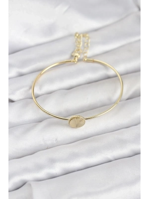 ® Gold Renk Pirinç Model Kadın Bileklik