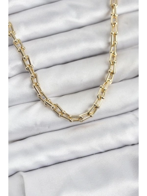 ® Gold Renk Pirinç Tifani Model Kadın Kolye