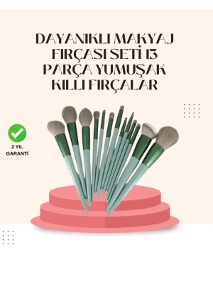 ® Göz Farı Allık Fondöten İçin Uygun 13lü Makyaj Fırçası Seti Kompakt Tasarım