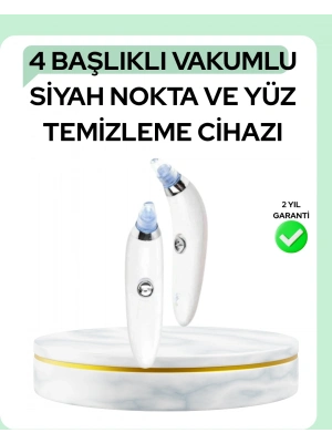 ® Gözenek Açıcı Buhar Etkili Vakumlu Siyah Nokta Temizleyici – Farklı Cilt Tiplerine Uygun