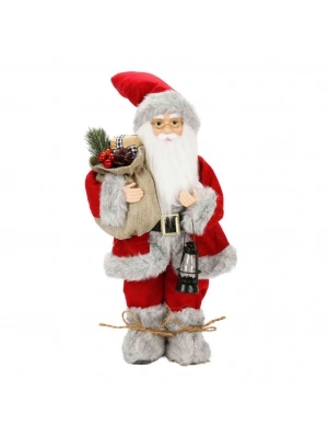 ® Gri Kürklü Dekoratif Biblo 41 cm