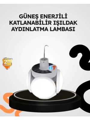 ® Güneş Enerjili Katlanabilir 5 Kanatlı Solar Bahçe Lambası