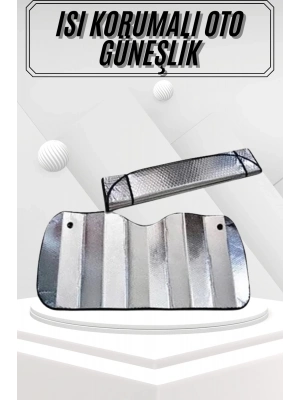 ® Güneşlik Koruyucu Perde Metalize Oto Araç Araba Güneşliği Ön Cam Güneşliği