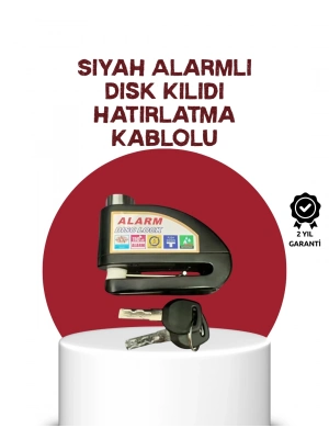 ® Güvenlik Sensörlü Alarmlı Disk Kilidi Motosiklet ve Bisiklet İçin