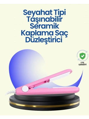 ® Hafif ve Taşınabilir Seramik Kısa Saç Maşası – Seyahate Uygun Ergonomik ve Güvenli Tasarım