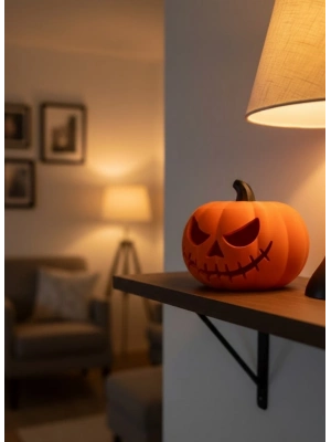 ® Halloween Balkabağı Dekor 23×15 cm Cadılar Bayramı Biblo Süs Objeleri