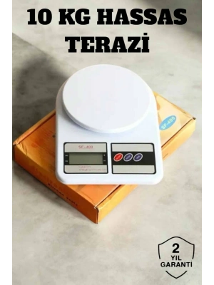 ® Hassas Terazi 10 kg Kapasiteli, Yüksek Hassasiyetli Dijital Mutfak Tartısı