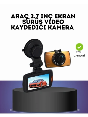 ® HD Araç Kamerası 2.7 İnç Ekran G Sensor Destekli