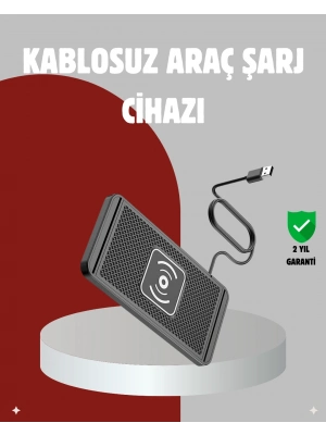 ® Hızlı Kablosuz Araç Şarj Cihazı – Manyetik Pad, Aşırı Isınma Korumalı
