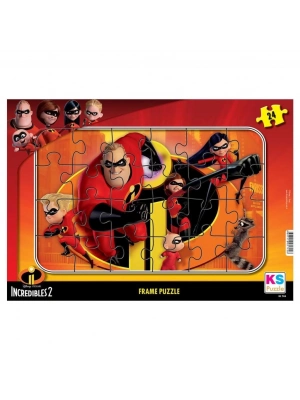 ® INC 704 Incredibles 2 Frame Puzzle 24 Parça