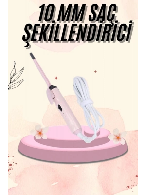 ® İnce Bukle 10MM Kıvırcık Saç Maşası Profesyonel Saç Şekillendirici