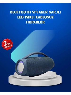 ® IPX5 Su Geçirmez Taşınabilir Bluetooth Hoparlör Renkli Işıklı