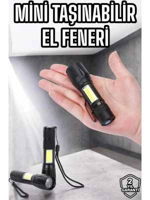 ® Işıldak El Feneri Kamp Lambası Mini Taşınabilir Acil Durum Lambası Fener Led Işık
