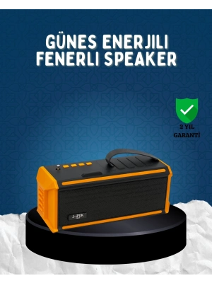 ® J-IPOX P520 Bluetooth Hoparlör 8W Güçlü Ses Solar Şarj FM Radyo