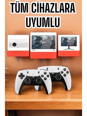 ® Joystick Çift Kollu Oyun Kolu Retro Oyun Yüksek Çözünürlüklü 3D Game