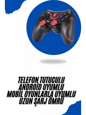 ® Joystik Gamepad Bluetooth Telefon Tutucu Oyun Kolu Telefon Android Uyumlu