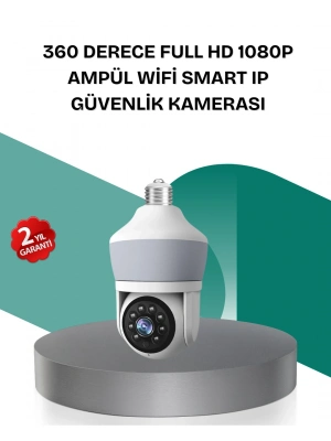 ® Kablosuz 360° Döner Başlıklı Full HD Güvenlik Kamerası