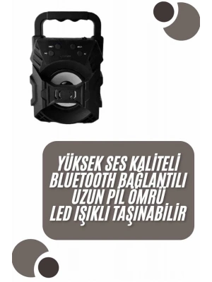 ® Kablosuz Bluetooth Hoparlör Ses Bombası RGB Işıklı Taşınabilir Yüksek Ses Kaliteli