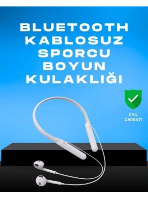 ® Kablosuz Bluetooth Kulaklık – Boyun Askılı, 100 Saat Pil Ömrü