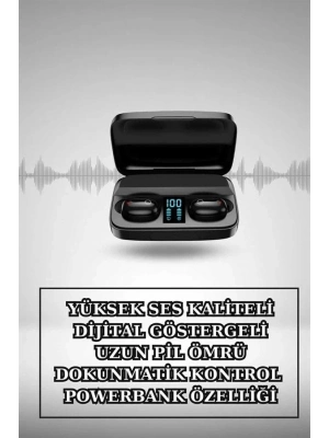 ® Kablosuz Bluetooth Kulaklık ve Kordon Hediyeli Akıllı Saat Nabız Ölçer Uzun Pil Ömrü