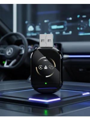 ® Kablosuz CarPlay ve Android Auto Adaptörü Tak Çalıştır Kullanım