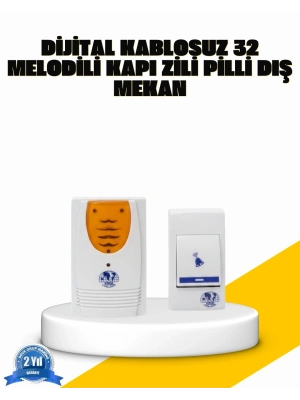 ® Kablosuz Kapı Zili Kolay Kurulumlu Modern Kullanım
