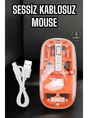 ® Kablosuz Mouse Fare 5.0 Bluetooth Bağlantılı USB Girişli