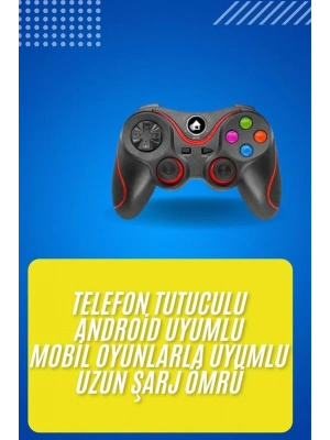 ® Kablosuz Oyun Kolu Bluetooth Joystick Gamepad Android Uyumlu