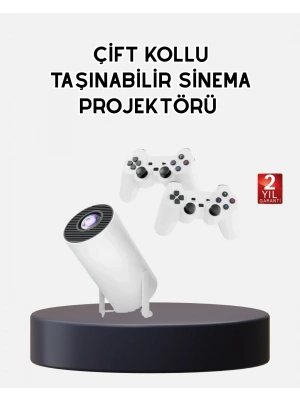 ® Kablosuz Projeksiyon Cihazı 4K Destekli HDMI USB Oyun Uyumlu