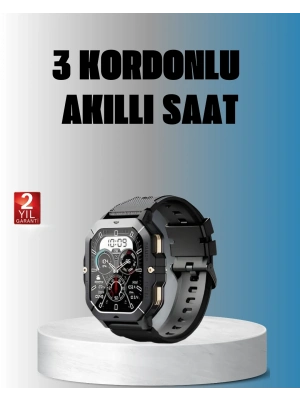 ® Kablosuz Şarjlı Akıllı Saat Ultra İnce Tasarım