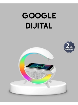 ® Kablosuz Şarjlı Bluetooth Hoparlör ve Gece Lambası – NFC, FM Radyo, RGB Işık